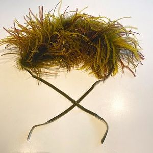 Vintage feather cowl